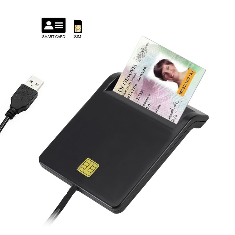 Universal Portable Smart Card Reader For Bank Card Tax Card ID CAC DNIE ATM IC SIM Card Reader for Android Phones and Tablet