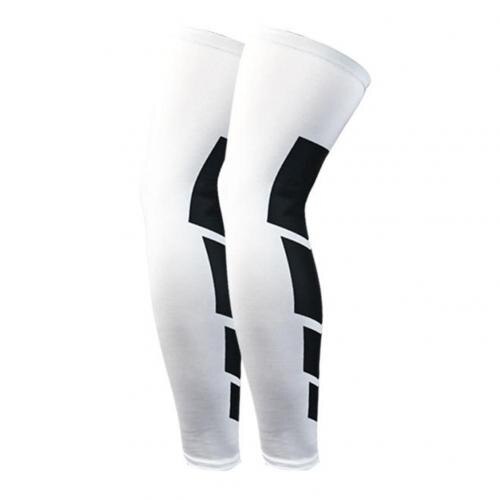 Unisex Beenwarmers Black Uv-bescherming Fietsen Been Warmer Ademend Fiets Running Racing Mtb Fiets Been Mouwen: WHITE / M