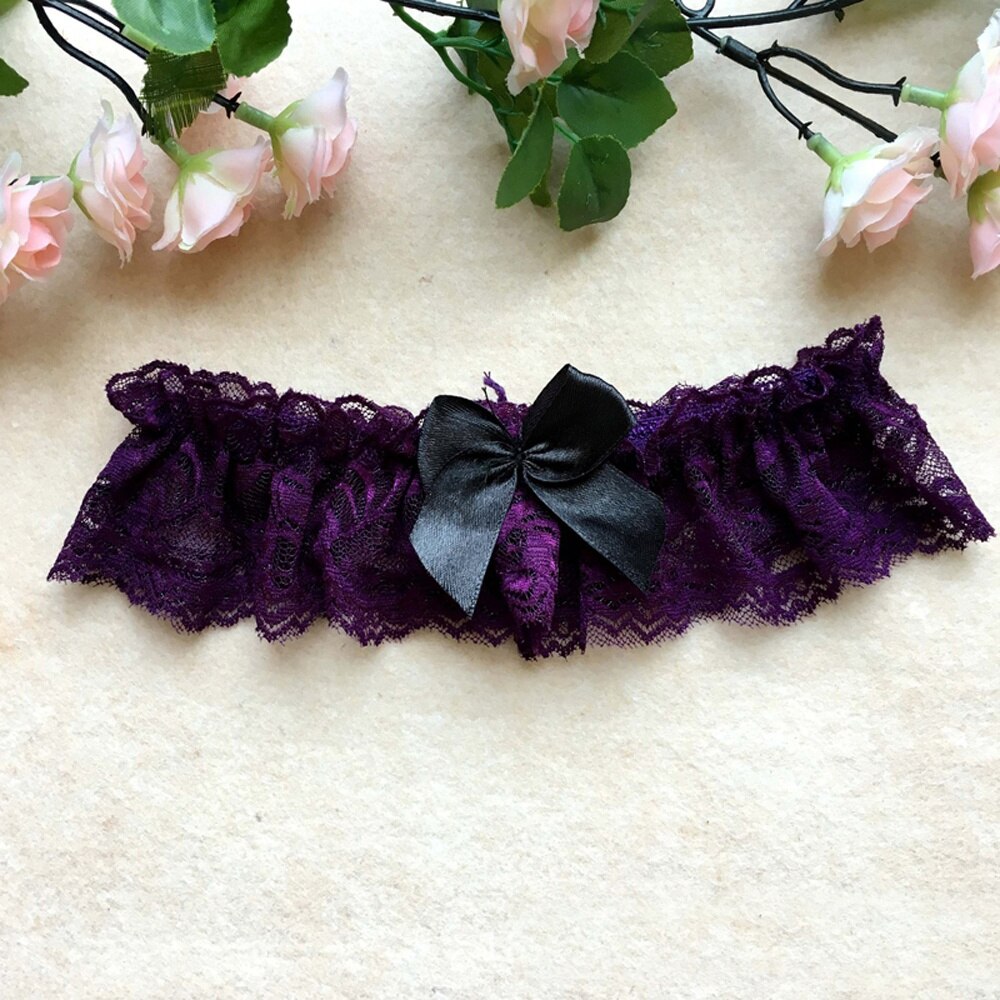 1Pcs Women Sexy Lace Floral Bow Bowknot Garter Floral Elastic Thigh Leg Ring Garter