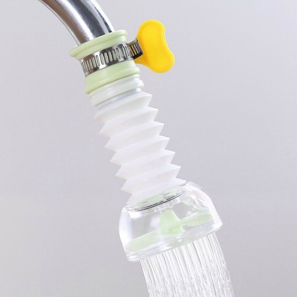 Wasser Sparer Können Teleskop klopfen Wasser Filter Werkzeuge Küche Schlecht Zubehör Sprinkler Filter Wasserhahn Verlängerung Booster Küche: Grün