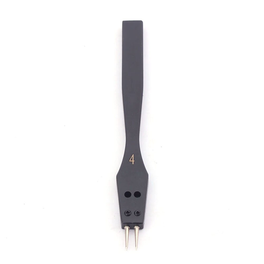 Leather Punch tool Sharp Head Replaceable Pricking Iron Removable Round Hole Punch Leather Craft Chisel 4 Size Available: 4mm 2teeth