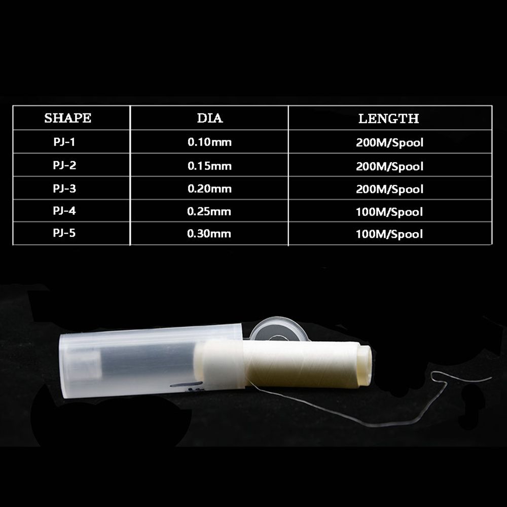 Fiskesnøre super power fiskesnøre wire pe nylon line stærk fisketråd krystal tråd monofilament lystfiskeri