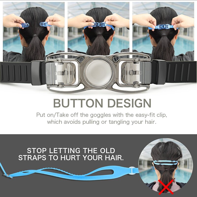 Gafas de natación profesionales, gafas de natación con tapones para los oídos, Clip para la nariz, lentes de sol de silicona resistentes al agua, superventas