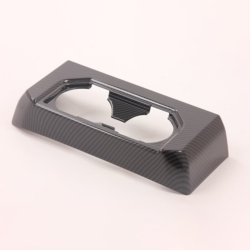 -reposabrazos central de fibra de carbono, cubierta para portavasos, marco embellecedor, pegatina, accesorios para ford raptor  f150