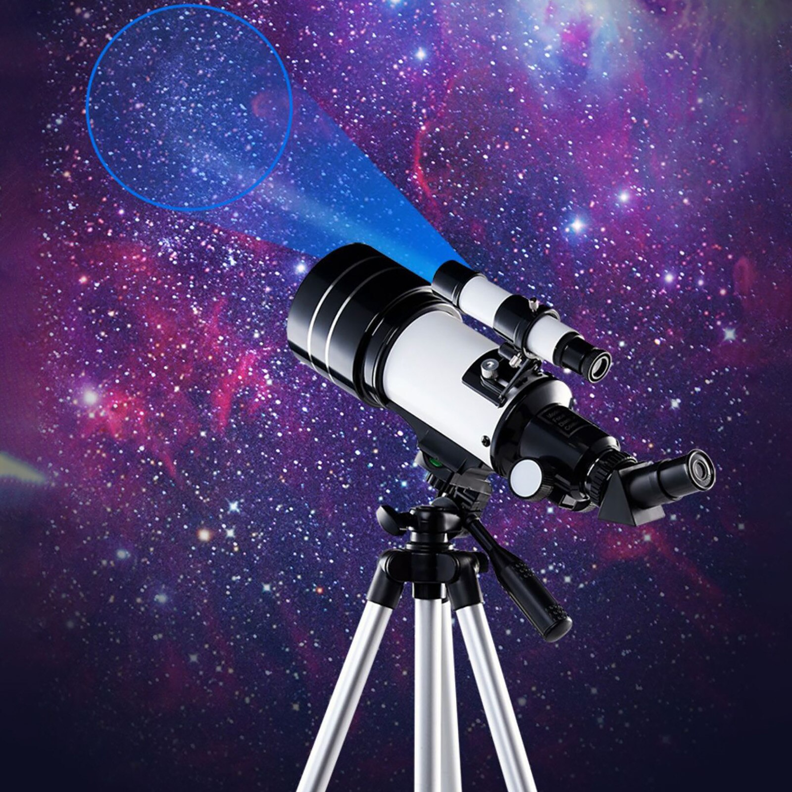 150x 70mm Aperture Astronomical Telescope For Observation Moon Universe Tripod Finder Wide-angle Equipment