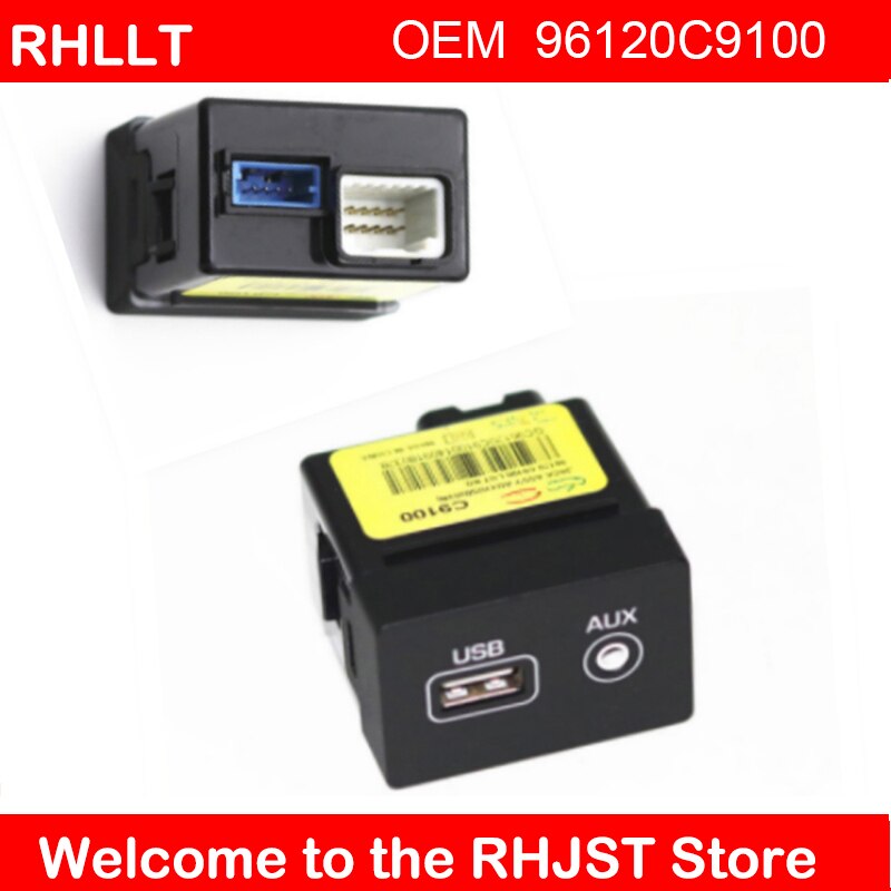 For Hyundai ix25 creta USB AUX adapter port genuine USB AUX Jack assembly for OEM parts 96120C9100: Default Title