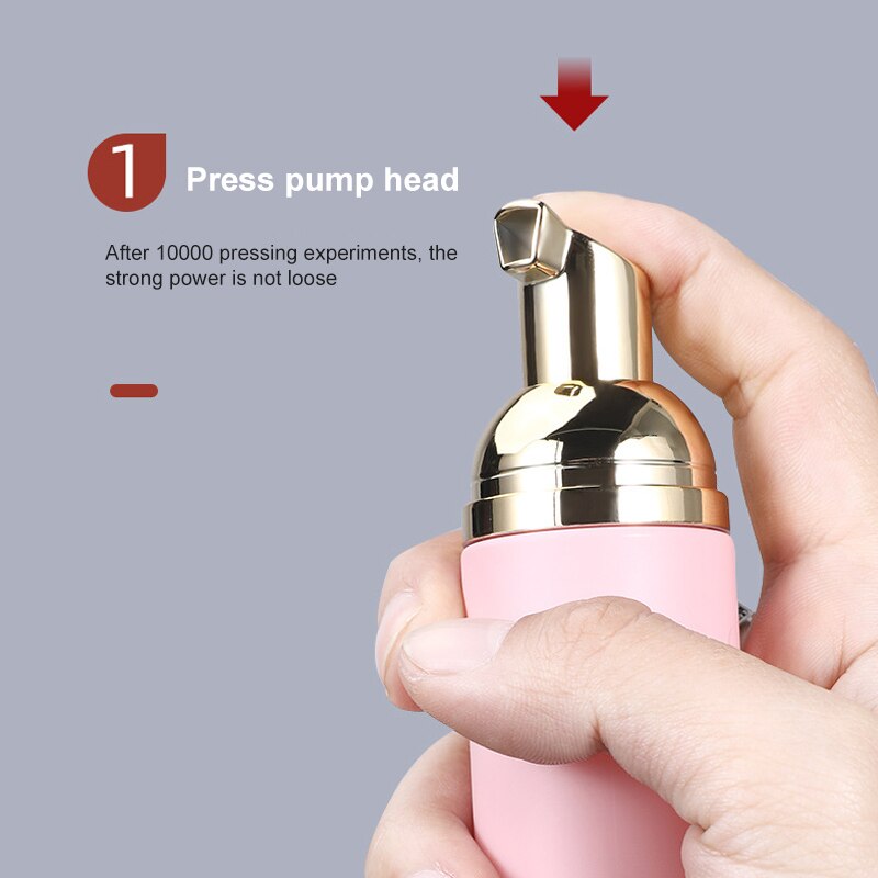 Foaming Bottle Hand Soap Mousses Forming Liquid Dispenser Bottle Shampoo Gel Plastic Refillable Bottle Forming Blttle 50ML
