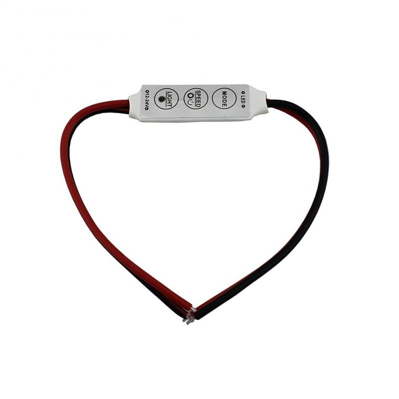 3 Key Mini Led Strip Controller Mini Led Strip Controller Led Enkele Kleur Dimmers 12A Handmatige Draadloze Licht Lamp Controller