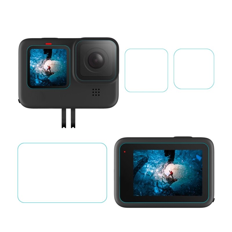 Beschermende Film Voor Gopro-Hero 9 H-D Gehard Glas Screen Protector Voor Gopro-Hero 9 Sport camera Accessoires