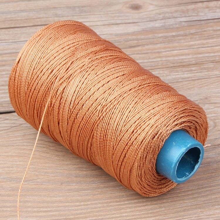 Fils à coudre en Nylon solide et Durable de 300M pour cuir, fil ciré pour la réparation de chaussures, outil de couture à la main: yellow
