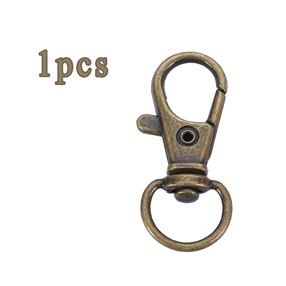 1/5/10/20pcs Goud Verzilverd Karabijn Haken Split Sleutelhanger Swivel Connector Karabijnhaak voor Sieraden Bevindingen Maken DIY: Kaki