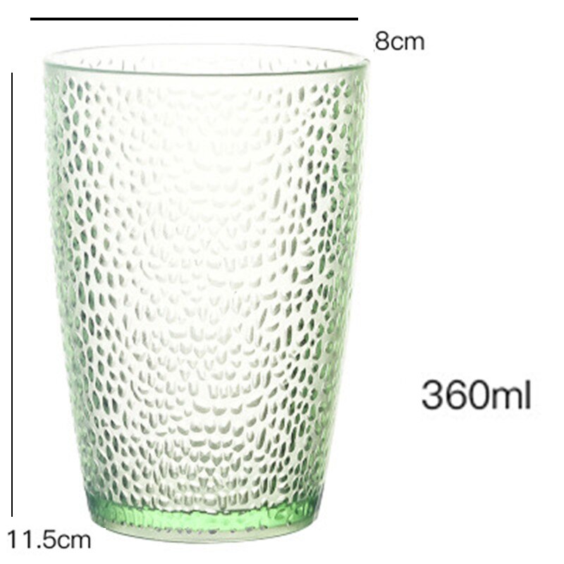 Pvc-viinikuppi olutbrandymehu korkea booripitoinen martini cocktaillasi täydellinen baarijuhliin universaali kuppi mehu maitokuppi: Vihreä 360