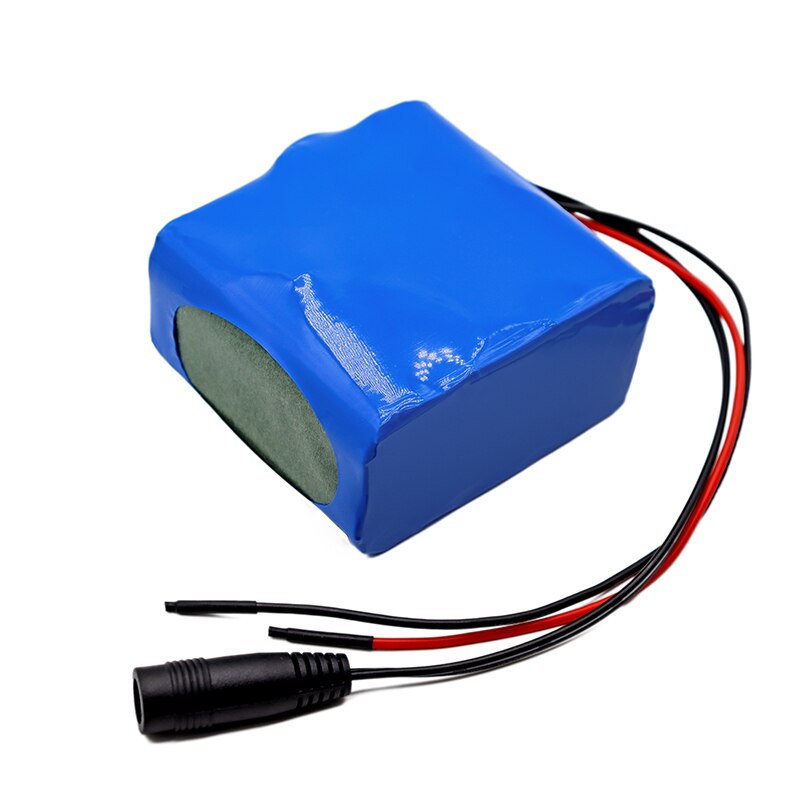14.8V 4.4A 18650 lithium battery pack + 16.8V1A charger Built-in 10A BMS, night fishing lights, speakers, 14V battery + charger