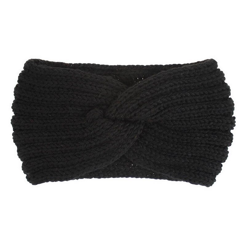 Knit hats For Women Beaines winter Breathable Hip-hop Gorras Simple Hat Warm Solid Casual Lady Knitted cap: Hair band