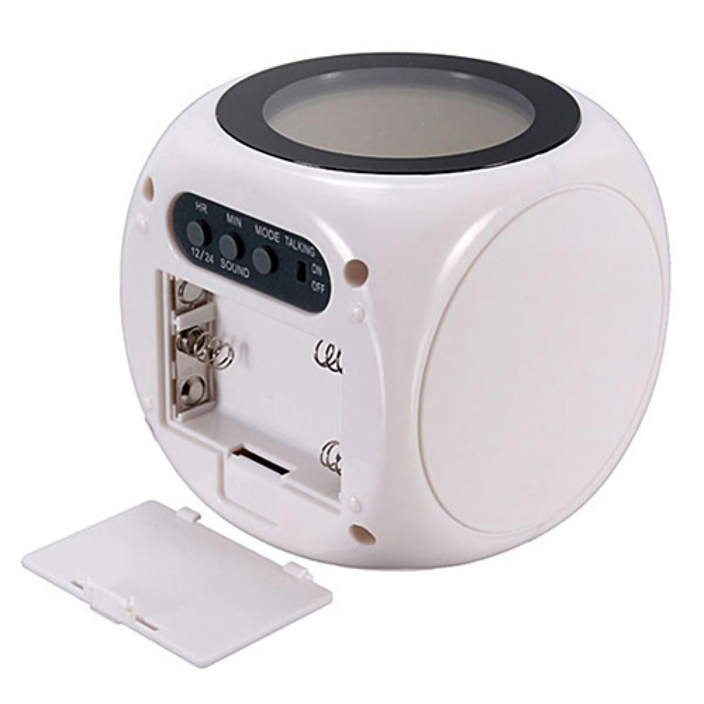 Multifunction LCD Display Voice Talking Projection Time Temp Display Alarm Clock