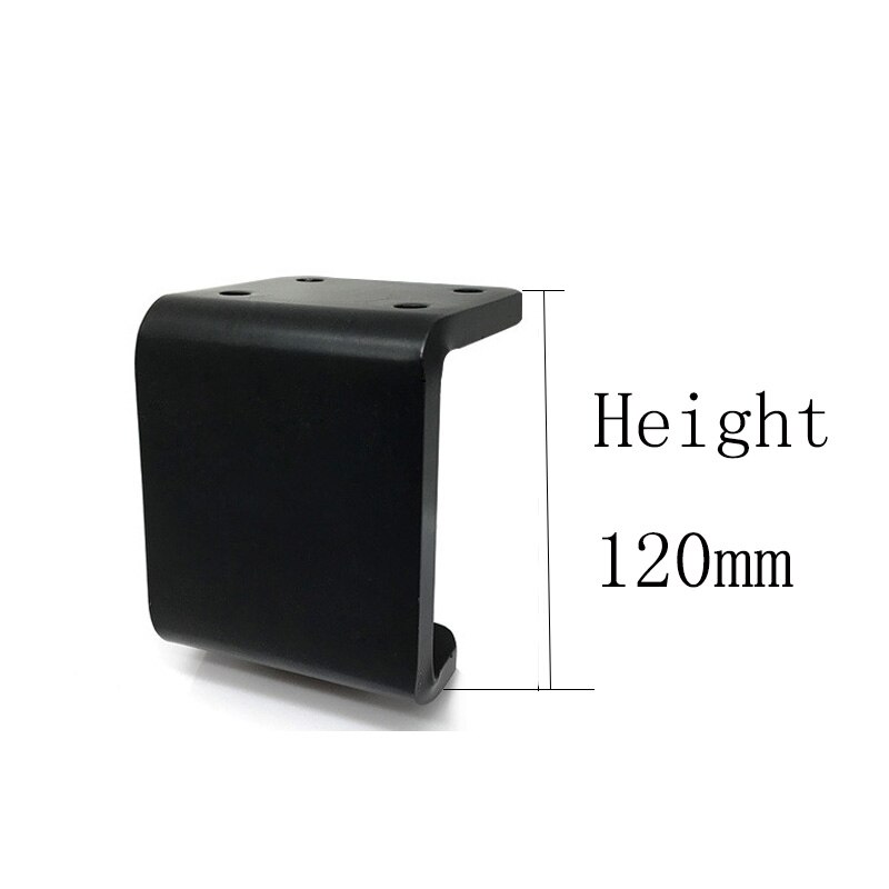 Sort sliver firkantede møbelben metal hardware fødder beslag fod til skab sofabord stol tv skab sovesofa skabe: 1pc sorte 12cm