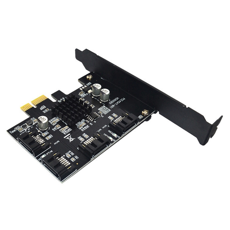 SATA PCI-E4 Ports Expansion Card Sata Controller Card PCI To SATA 3.0 6G Adapter Card Expansion IPFS Hard Disk 88SE9215