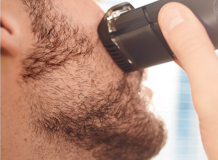 Vakuum skægtrimmer til mænd trimer overskæg elektrisk barbering skægklipper hårklippemaskine juster 0.5-18mm