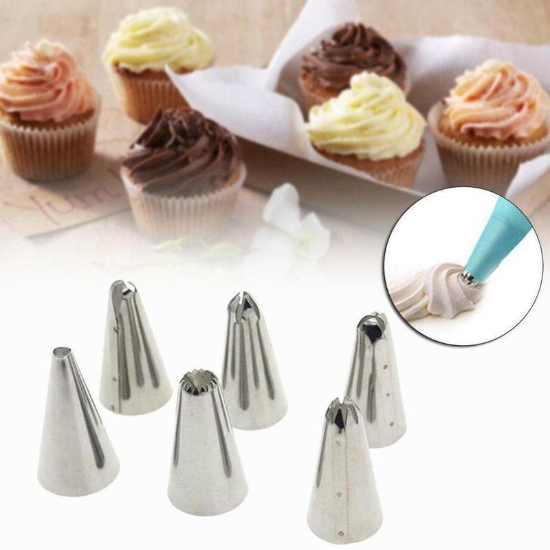 12 Stks/set Staal Nozzle Gebak Tips Converter Diy Eva Cake Gebak Decorating Gereedschap Tas M9K9