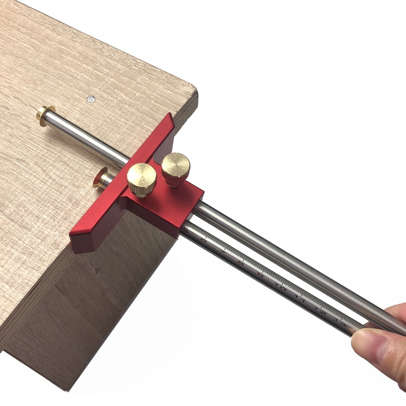 Wheel Marking Gauge Woodworking Scriber Ink Duct Automatic Scriber Tool European stainless steel double Head Mortise Gauge