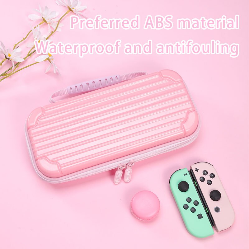 Custodia per nintendo Switch custodia protettiva custodia custodia rosa carino PU per Switch Travel custodia portatile accessorio per N S