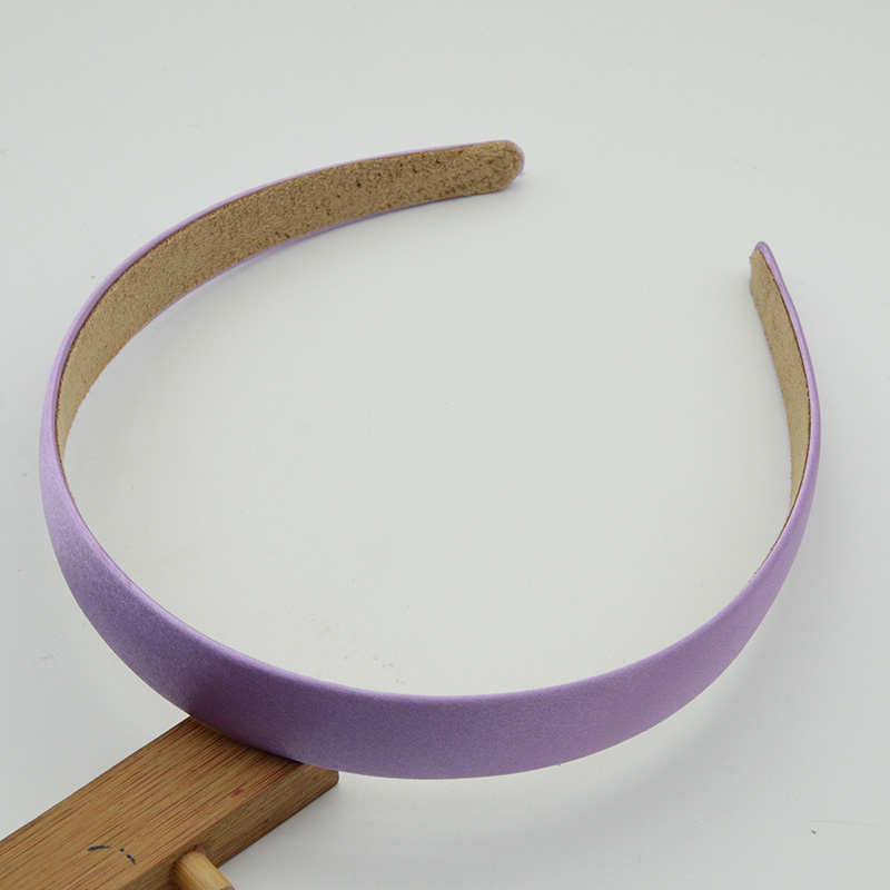 10PCS 20mm Satin Fabric Covered Plain Plastic Hair Headbands for women girls with velvet back for handmade hair accessories: Blue