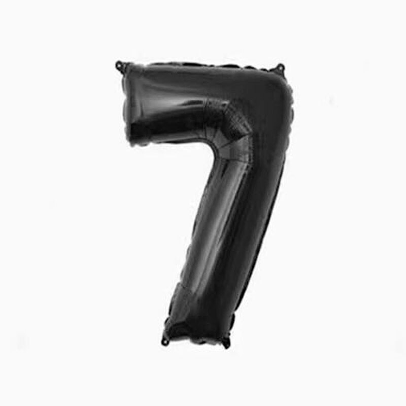 1Pc 40inch Black Number Balloon Digit Aluminum Foil Balloons Birthday Party Decorations Wedding Celebration Supplies