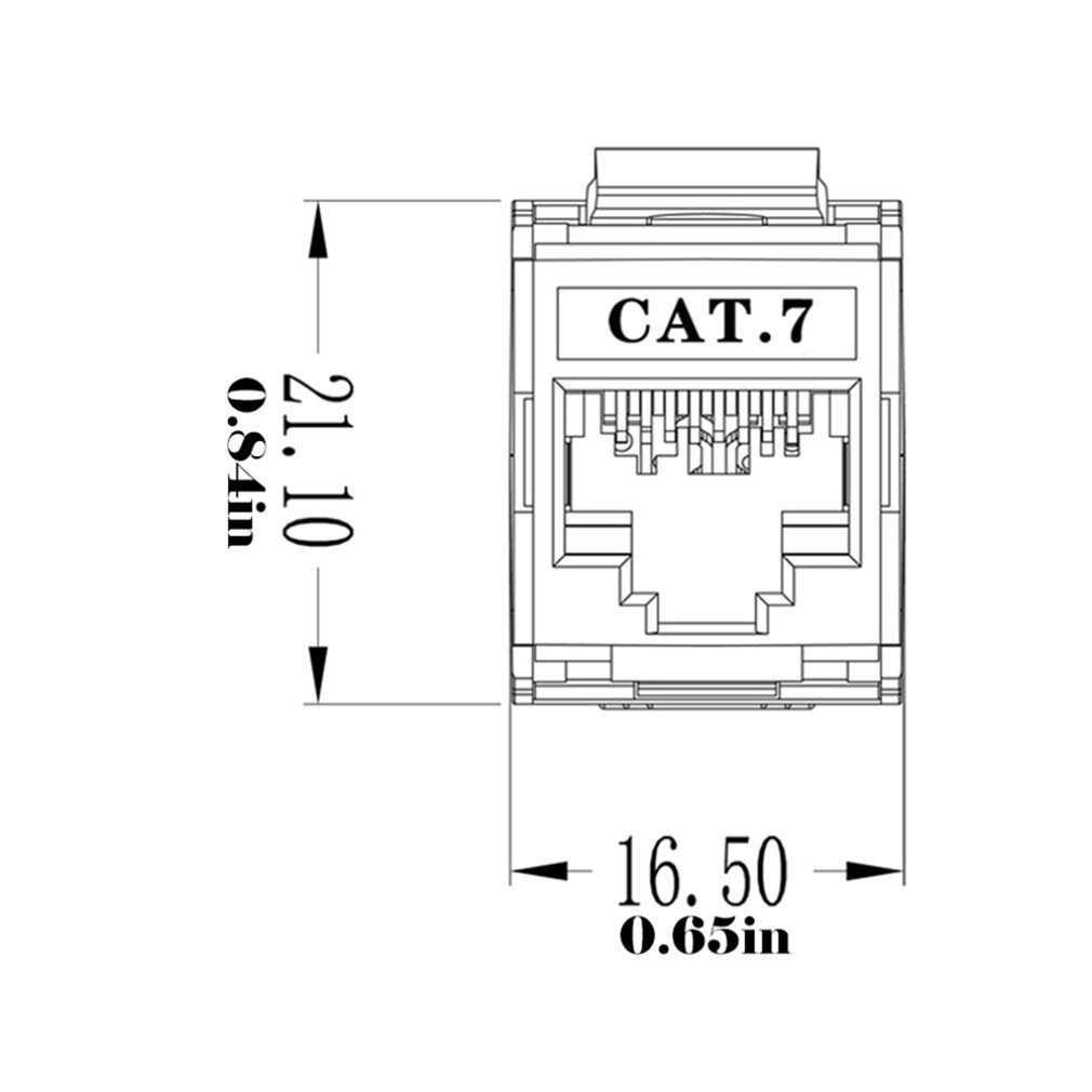 Tragbares netzwerkmodul mit  rj45 keystone-buchsen, 360 -fach geschirmt,  rj45 buchsen auf lsa-anschluss, werkzeuglose konfektionierung