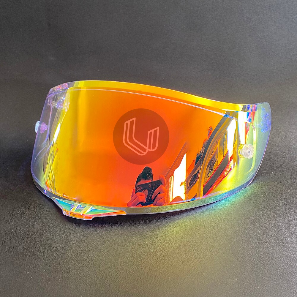 Profi Motorrad Rennen Helm Visier voll Gesicht Helme Objektiv für AGV K1 K3SV K5 Helm Brille: REVO klar rot
