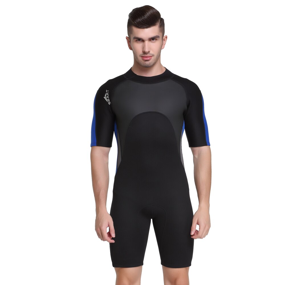 2mm Mens kurz Neoprenanzug einteiliges Verdicken Thermische Winter Schwimmen Ausschlag bewachen für Schnorcheln Surfen Tauchen Tauchen Tauchen S