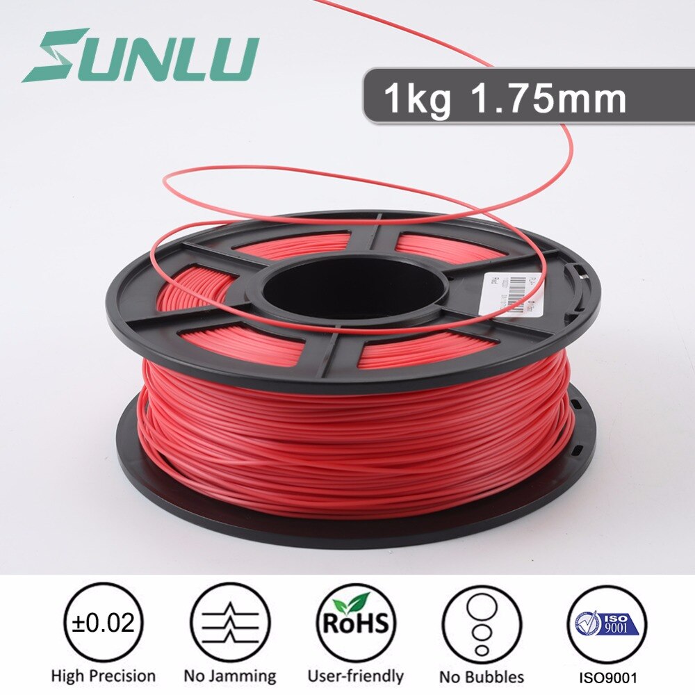 Sunlu 1Kg 1.75Mm Abs Filament Plastic Extrusie Machine Lijn Magnetische Filament Voor 3d Printer Abs Filament Extruder Gratis