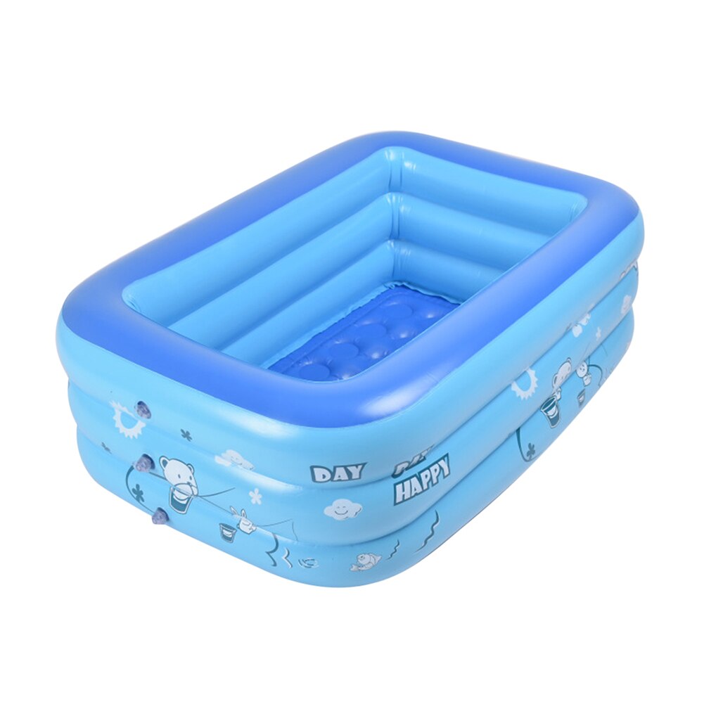 Inflatable Bathtubs Baby Home Outdoor Swimming Pool Basin Water Play Toy: 3 layer 120cm