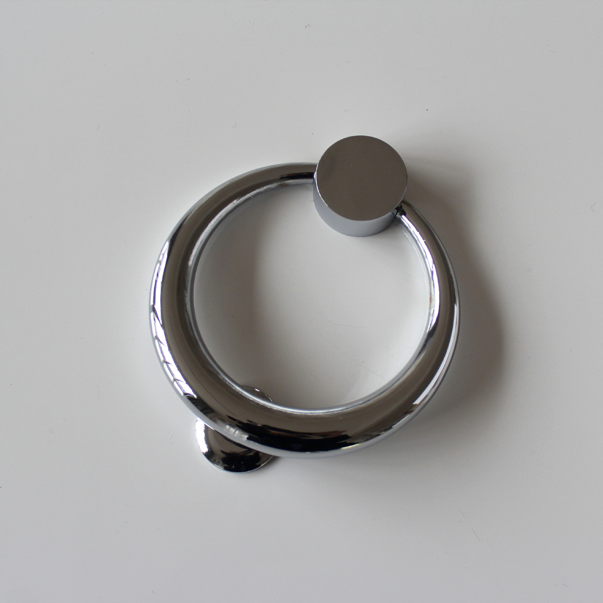 Jd zink legering ring knocker moderne minimalistisk dør sikkerhed grøn bronze dør banke møbler håndtag hardware: Krom