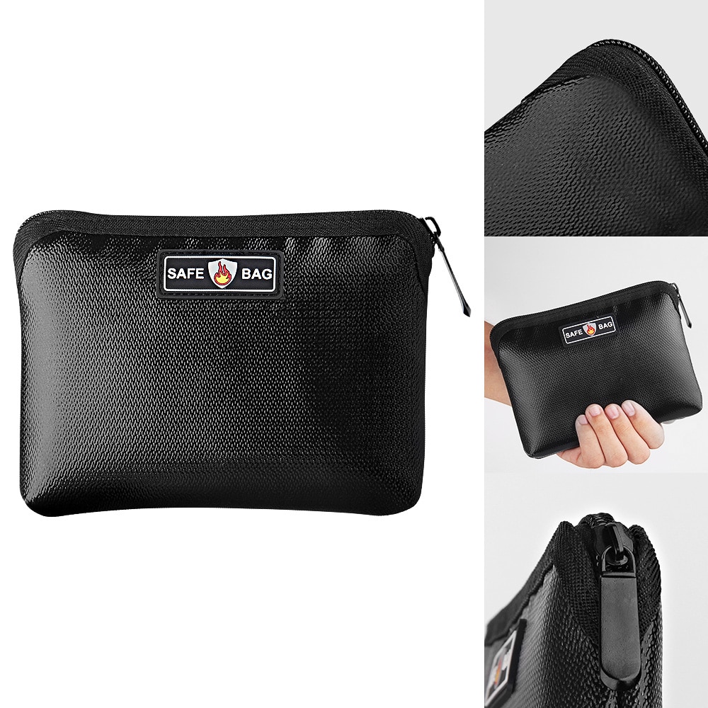 Fireproof Waterproof Document Bags Liquid Silicone Heat Insulation Fire and Water Resistant Safe Bag Zippered Office Suppllies