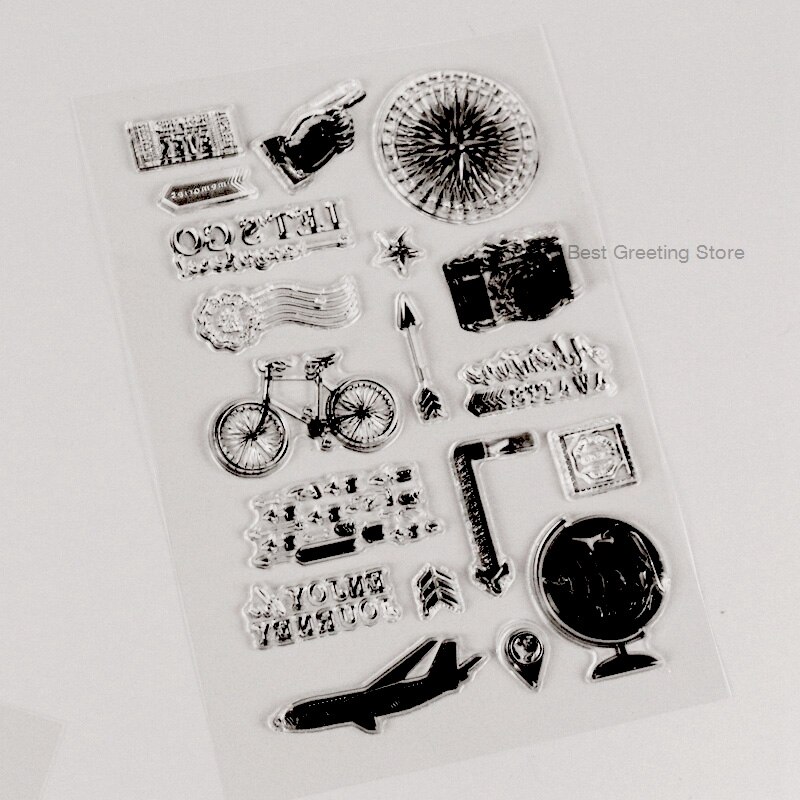 travel stamps for scrapbooking journey stamps silicone traveler's notebook adventure awaits planner stamps