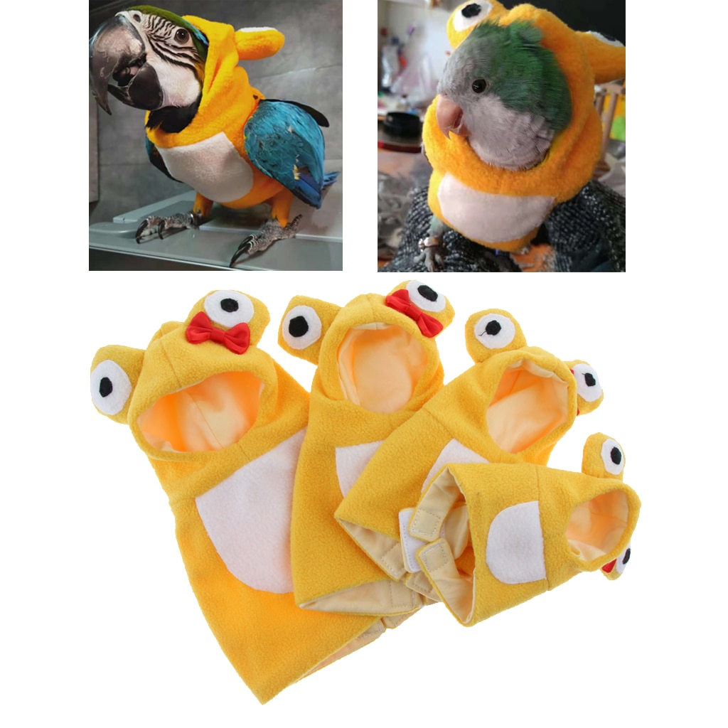 Bird Parrot Winter Coat Warm Hooded Clothes Apparel Party Costume