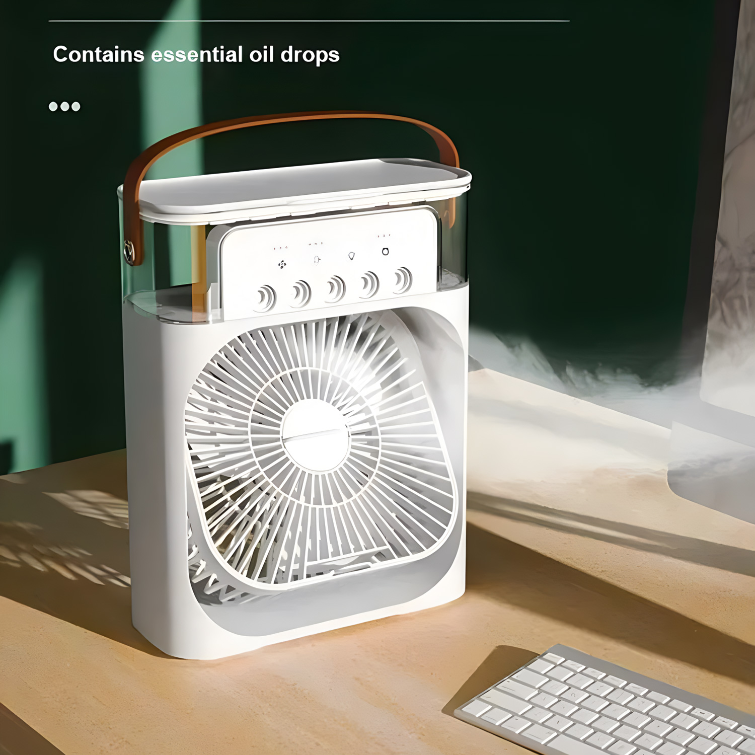 3 in 1 Lüfter Klimaanlage Haushalt kleiner Luftkühler LED Nachtlicht tragbarer Luftbe feuchter Luft einstell ventilator Büro Home Fan