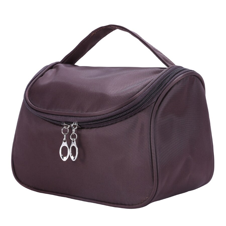 190 nylon fabric storage bag wash make up case Large-capacity multi-function portable cosmetic bag: a