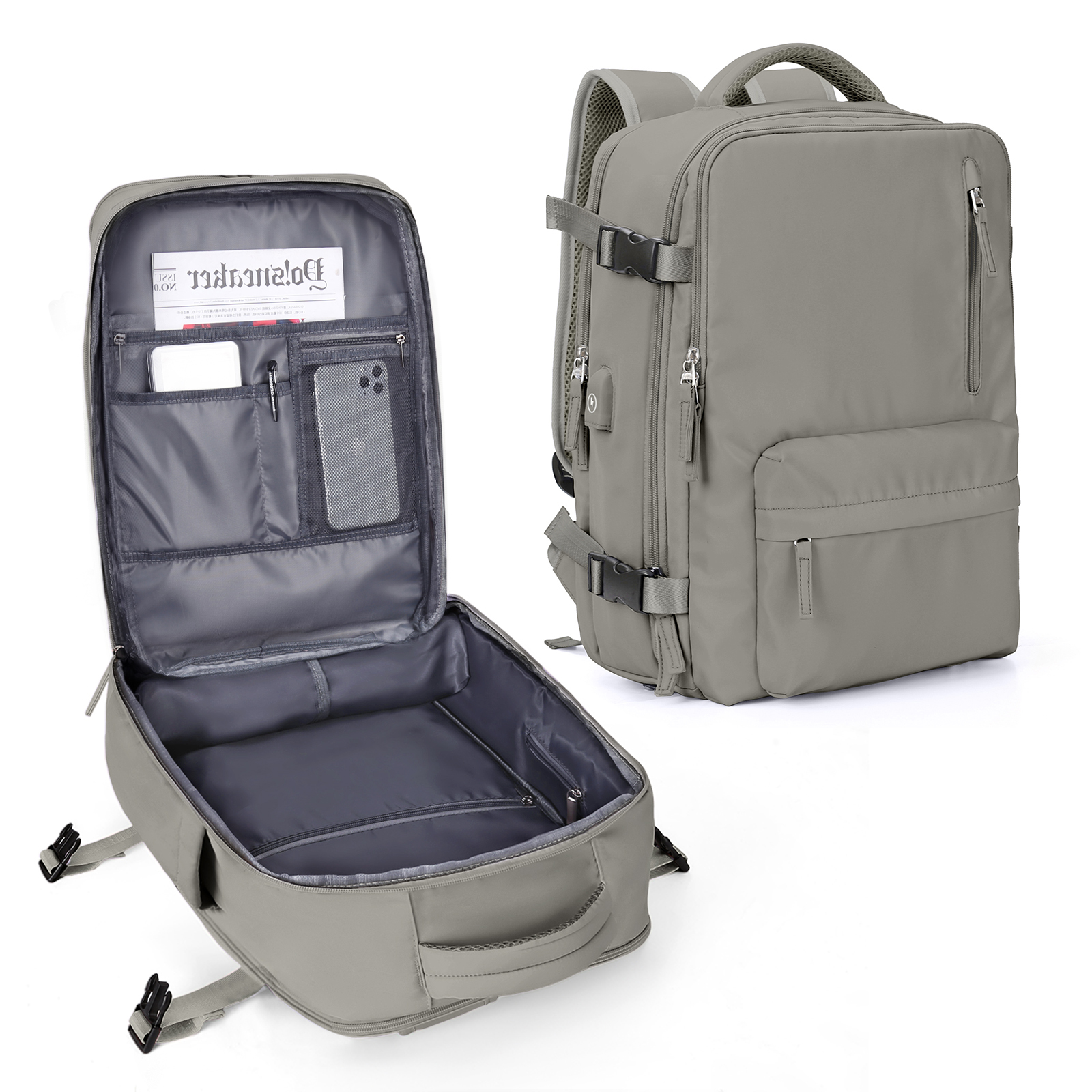 Mochila 40x30x20 Avión, Mochila para equipaje de mano Ryanair Cabin, Mochila para portátil Easyjet para viajes en avión, Mochila escolar