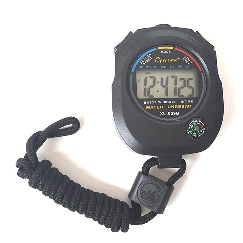 Sports Waterproof Digital LCD Stopwatch Chronograph Watch Timer Counter