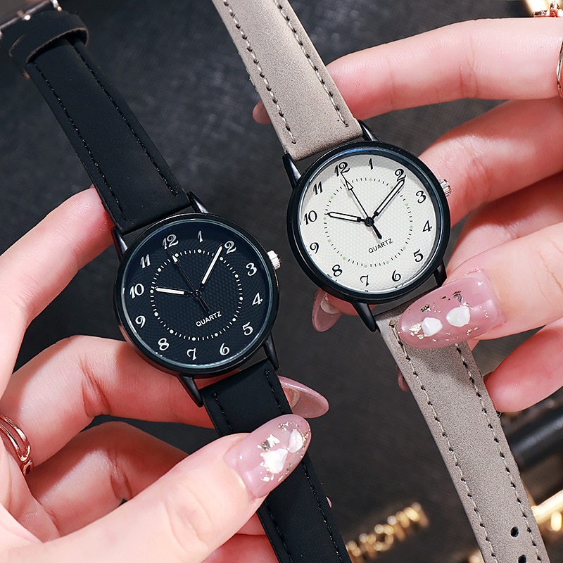 Nouvelle Montre À Quartz pour femme Décontracté Lumineux Etanche Montre