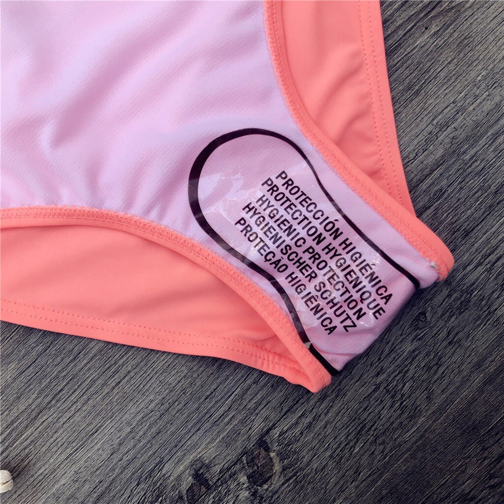 Baby Swimwear Solid Beach Summer One-piece Swimwear Swimsuit Bikini Clothes Swimwear Kids In Baby Girls ropa de baño niña