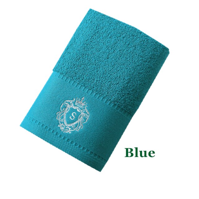 5 Sterren Luxe Hotel Satijn Handdoek Badkamer 100% Katoen Paar Douche Voor Thuis 35*78 Cm Wit blauw Grijs 3 Colourtowel T39: Blauw