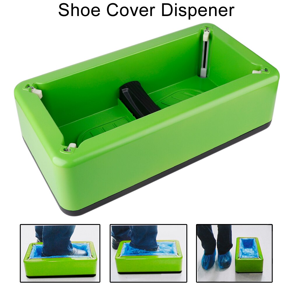 Shoe Wrapping Machine Automatic Shoes Cover Machine Smart Dispenser Household Hand Free Shoe Film Shoe Cover Dispenser: Green