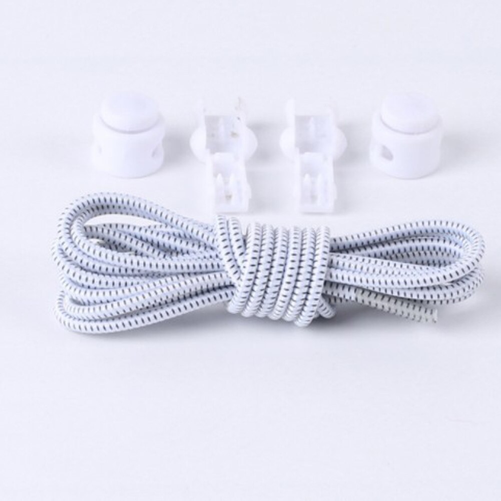 EIN Paar Von Verschiebbaren römisch Bequem Elastische Schnürsenkel Sperren Schnürsenkel Sommer unisex Sneaker Schnürsenkel Schnürsenkel: Weiß