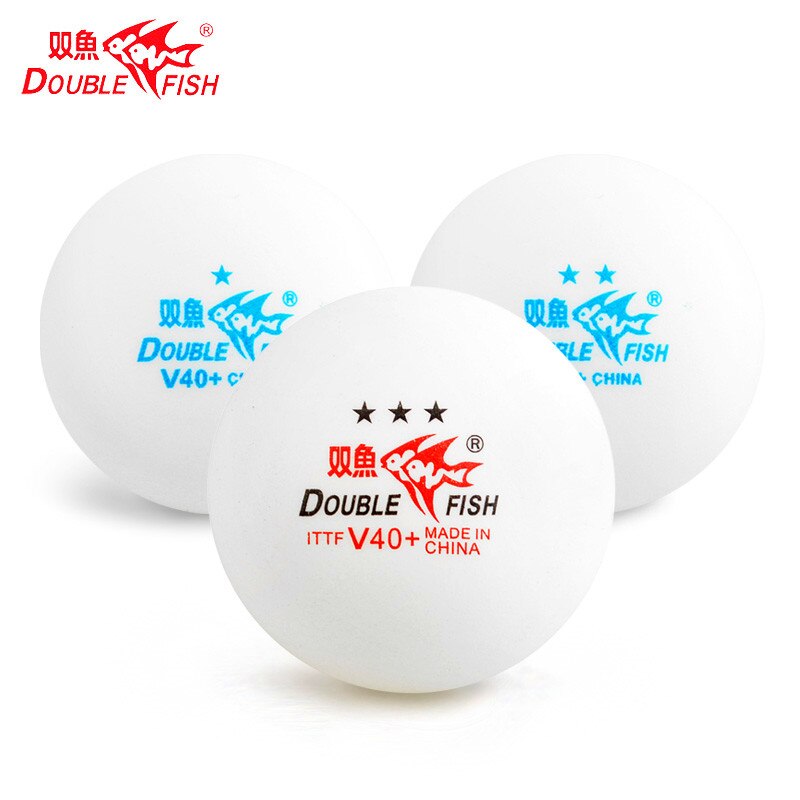 50Pcs/Lot DOUBLE FISH Material V40+mm Table Tennis Ball Three star Level Match game Training PingPong Balls