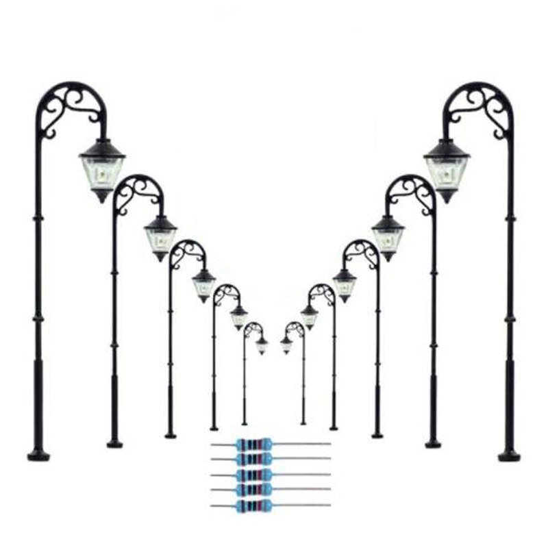 1:87 Ho Schaal Retro Model Straat Lamp Layout Lantaarnpaal Tuin Landschap Licht Railway Trein Lamp Mini Landschap: TYPE  2