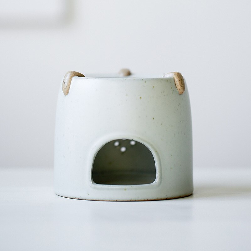 Ceramic tea stove, tea set, tea ceremony, warm tea stove, base, retro alcohol stove, heating stove, tea maker: 12