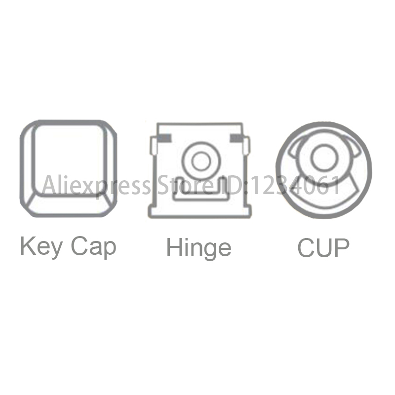 Replacement Keycap Key Cap &Scissor Clip&Hinge For Logitech MX Keys Mini Wireless Backlit Keys Keyboard KEY & Clips