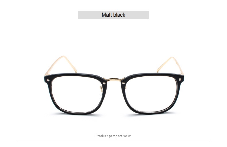 Oval Glasses Frame Women Vintage Myopia Eyeglasses Frames Clear Lens Eye Glasses Frame for Men Optical Spectacle Frame: matt black